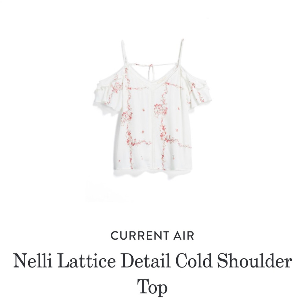 Current Air cold shoulder top